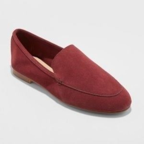 a new day Shoes - A New Day Burgundy Suede Loafers 10